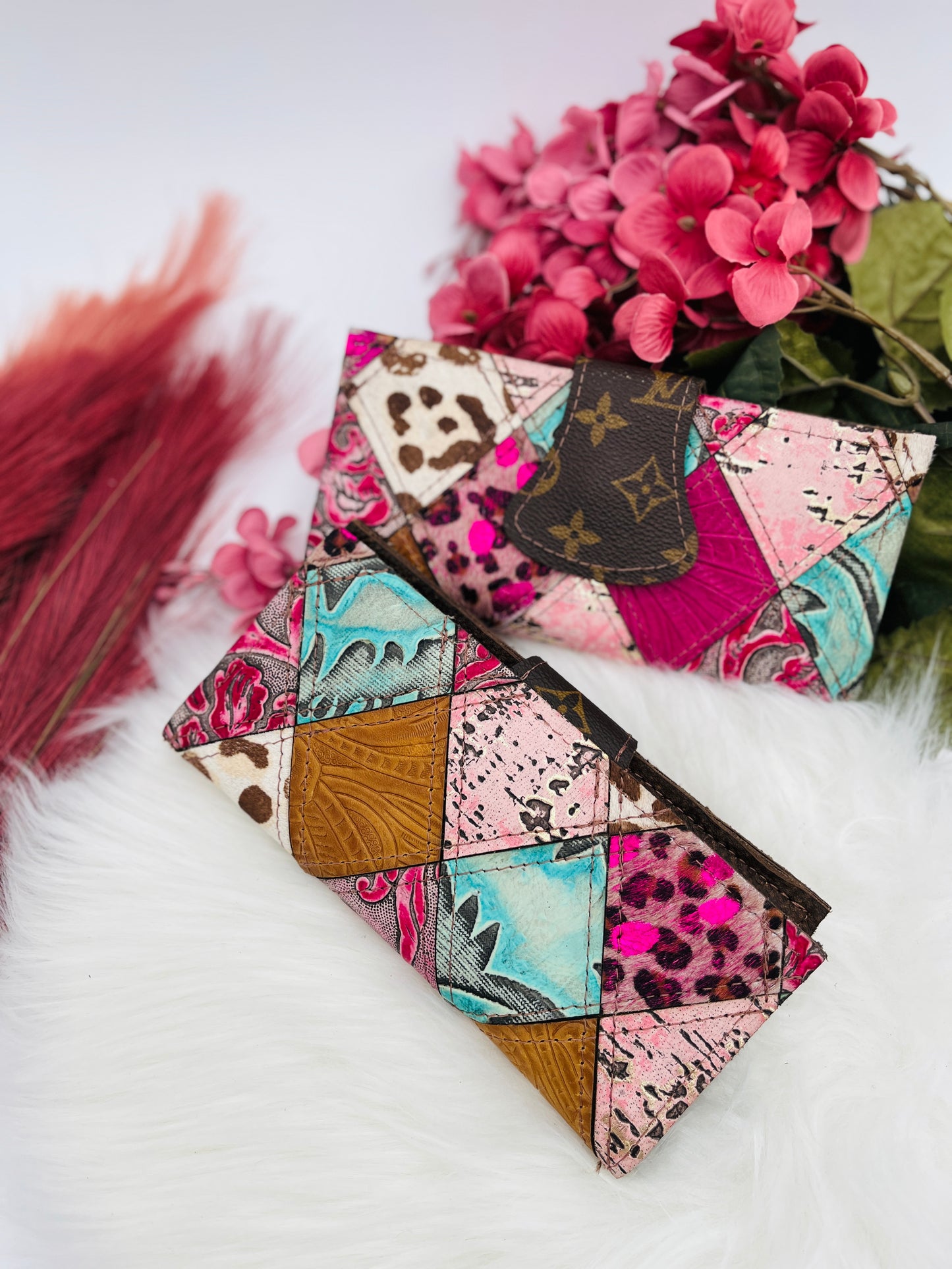 Colorful Patchwork Small Wallet w/UCLV