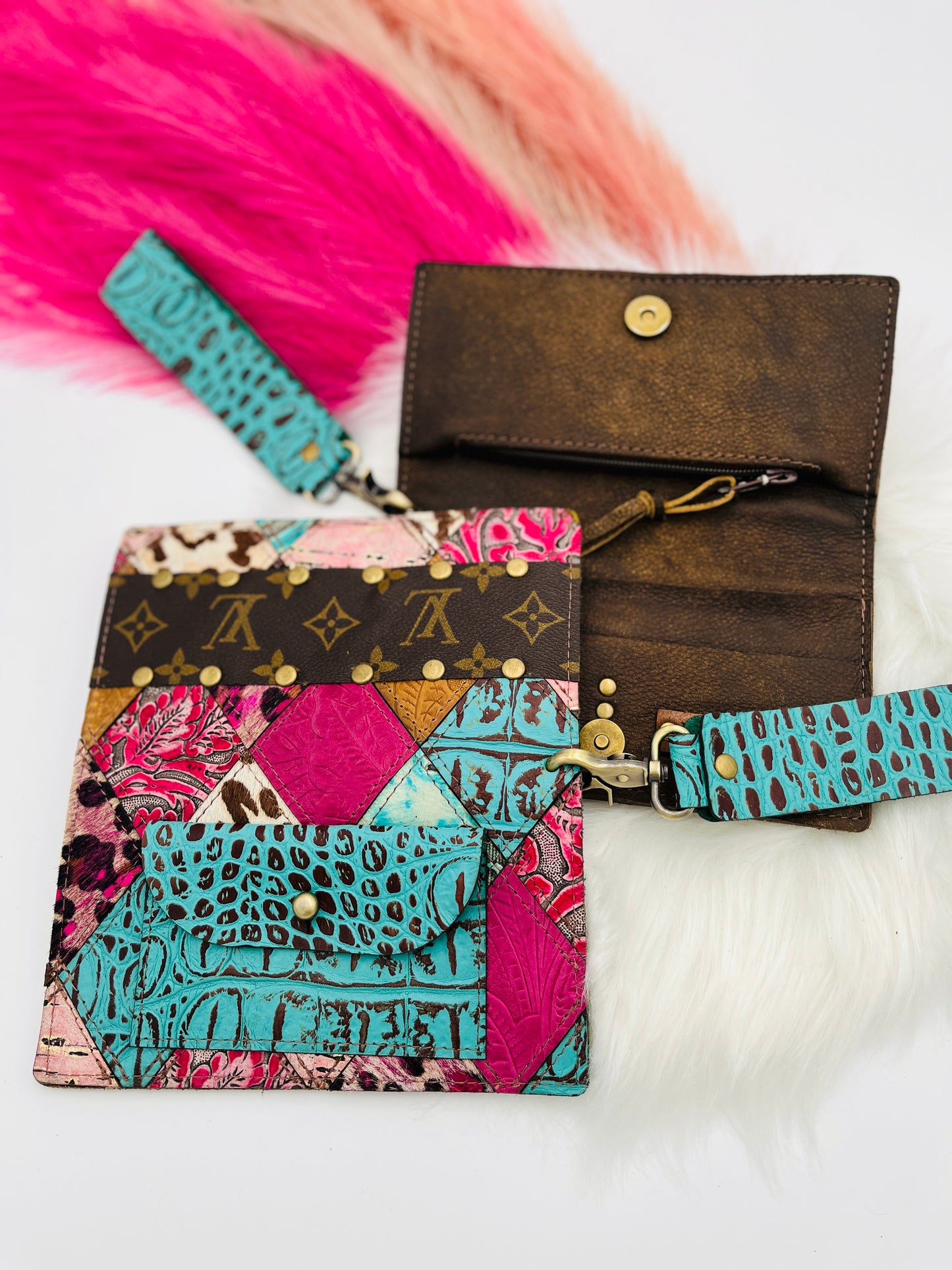 Fallon Colorful Patchwork w/UCLV wristlet