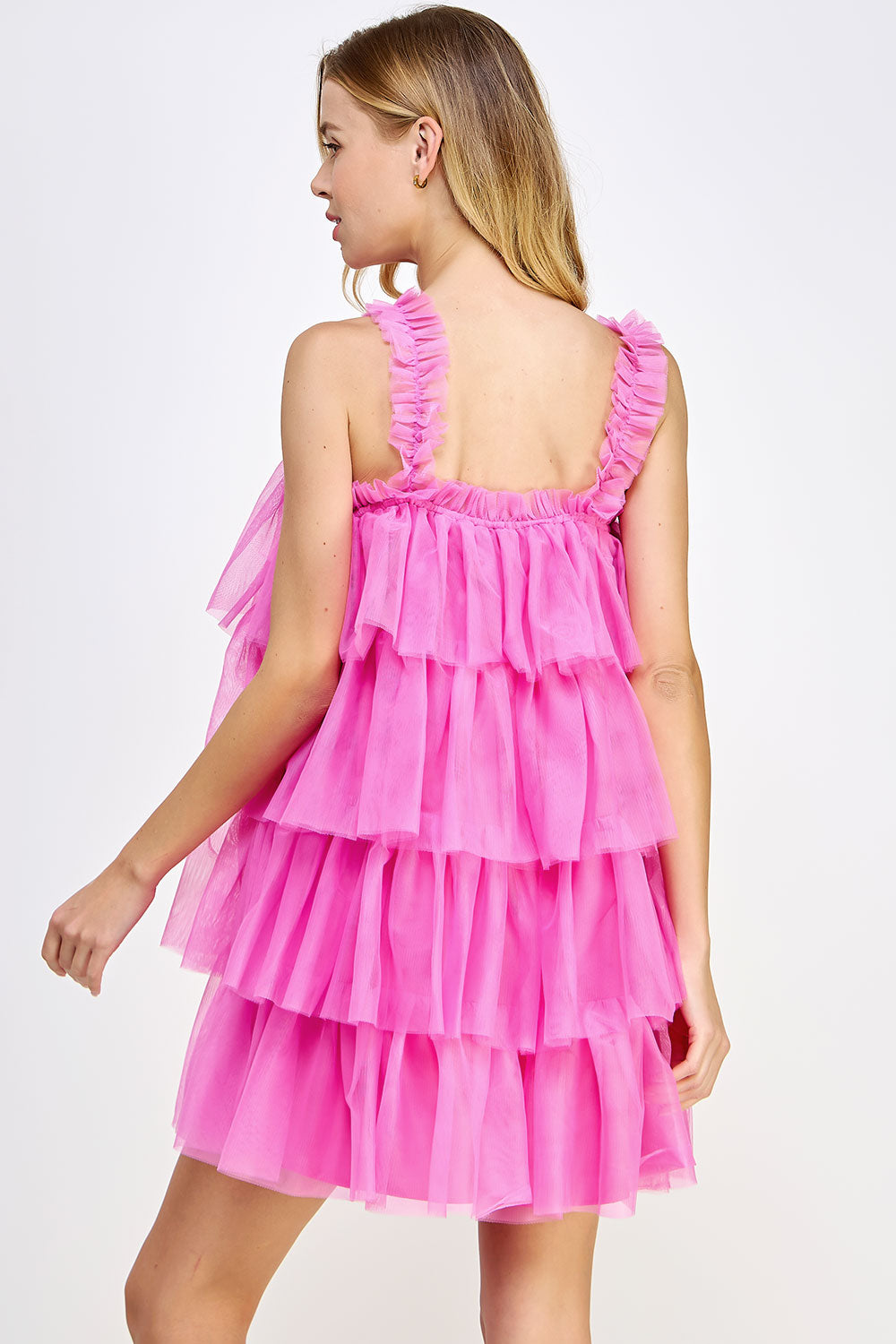 Tiered Tulle Mini Dress