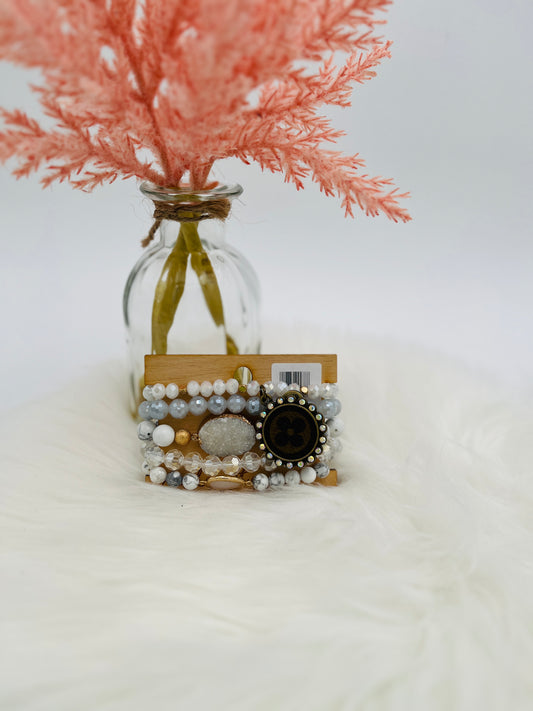 Bracelet Stack White