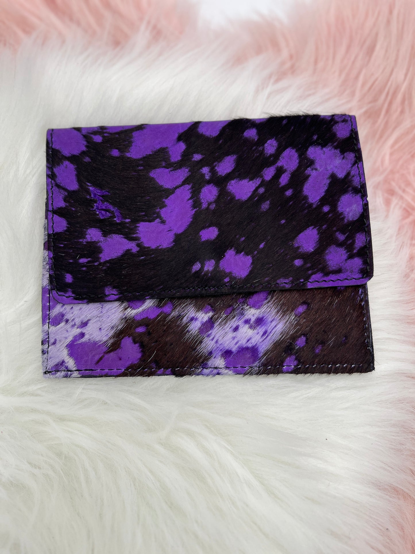 Wallet Card Holder Purple and Black