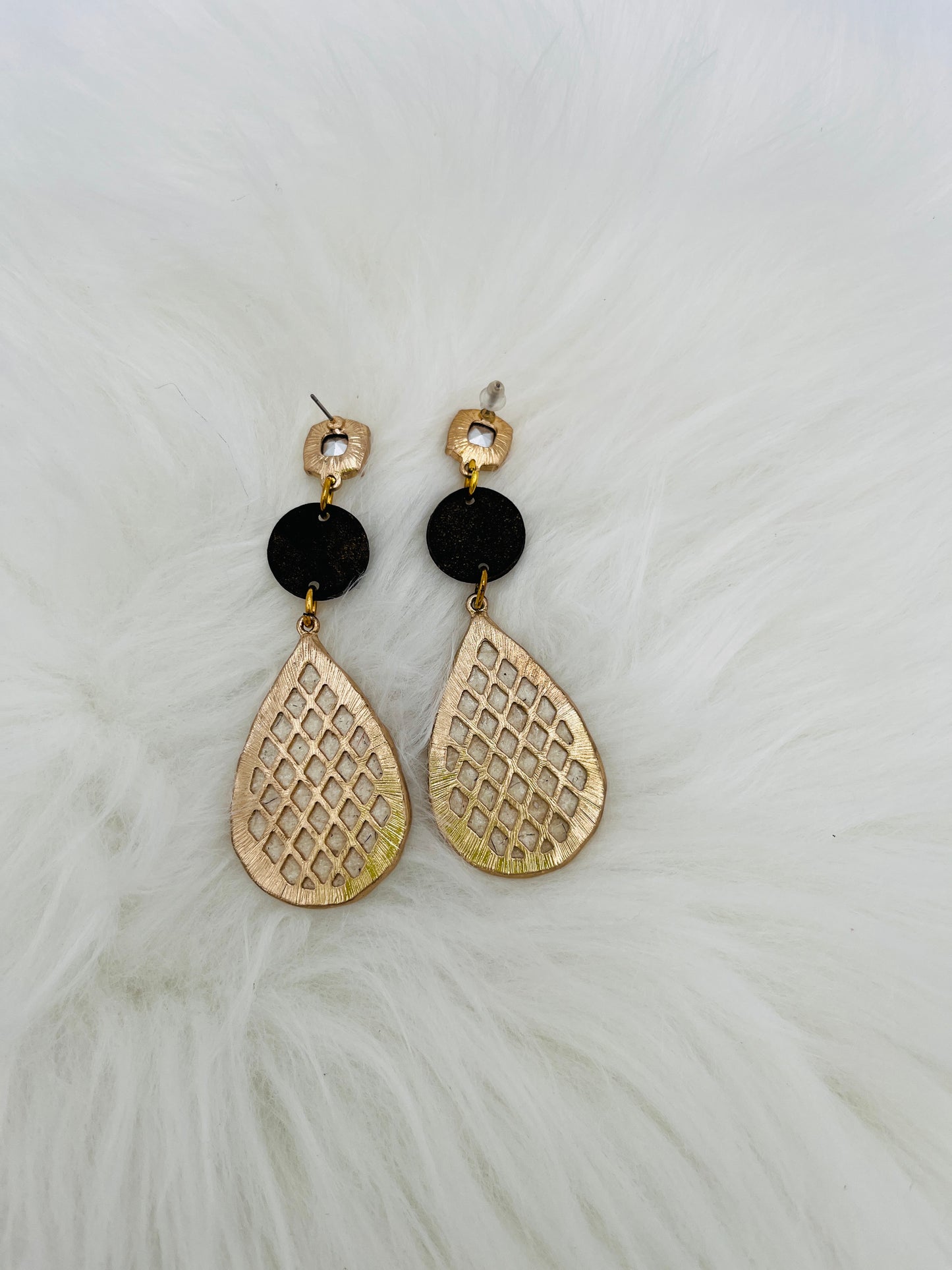 Earrings UCLV White Gold Leopard