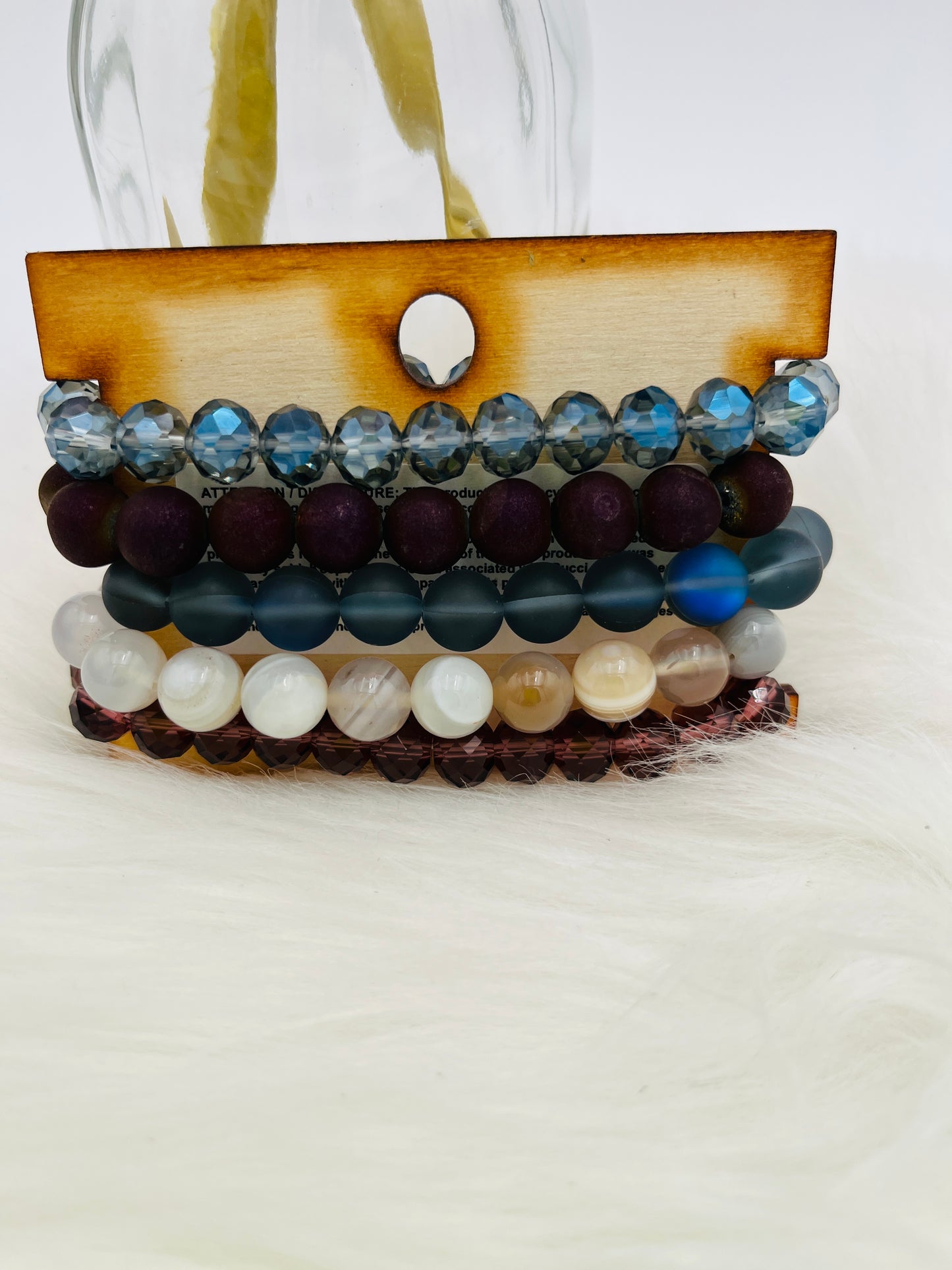 Bracelet Stack Leopard Purple