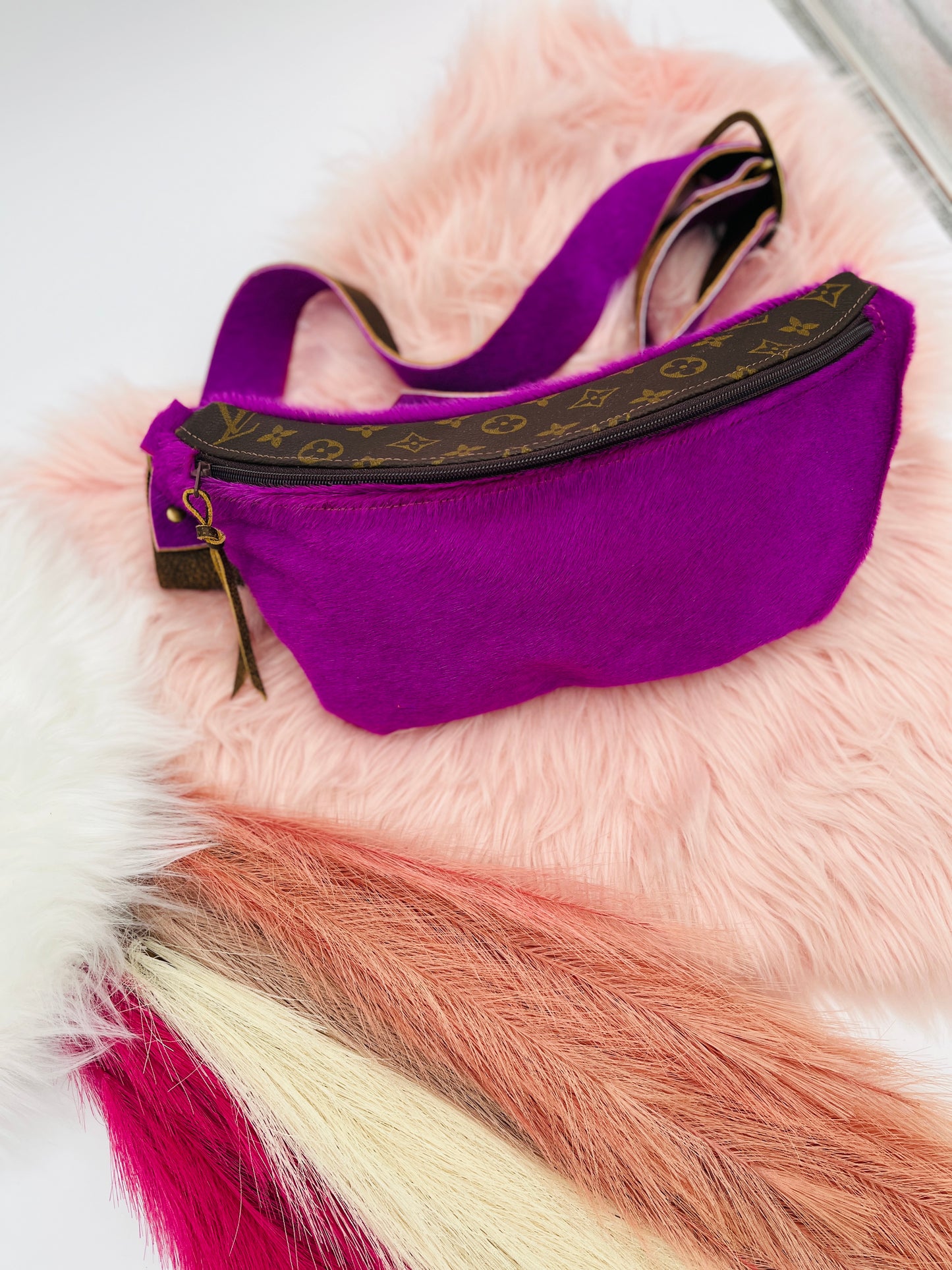 Fiesta BumBag Purple Hair on Hide