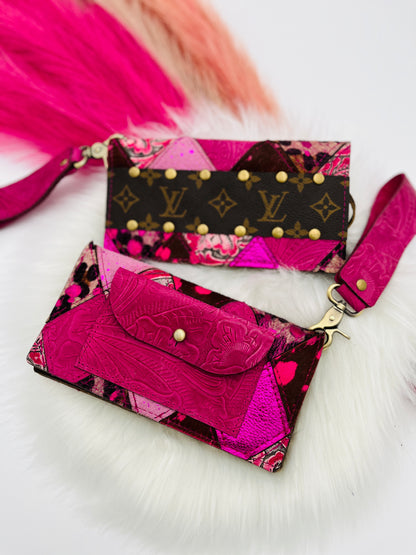 Fallon Pink Patchwork w/UCLV Wristlet