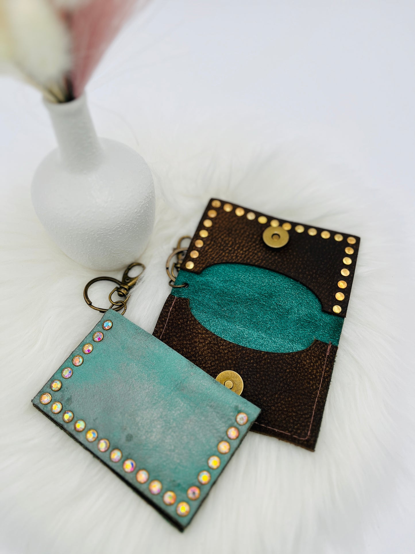 Luxe Becca Card Holder Light Turquoise