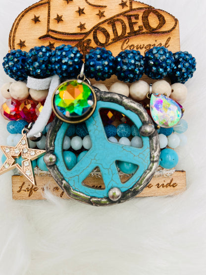 Bracelet Stack Turquoise Peace