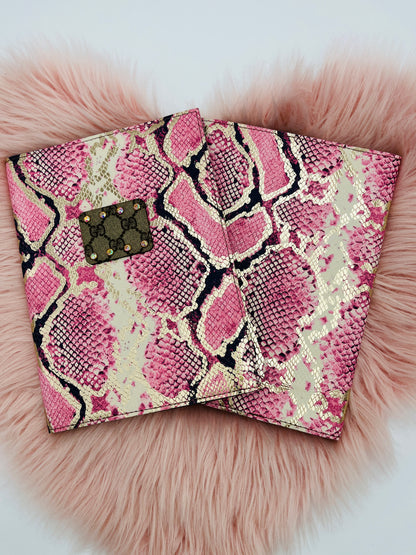 Fiesta Large Journal Pink Snakeskin